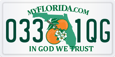 FL license plate 0331QG