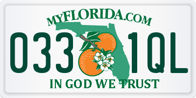 FL license plate 0331QL