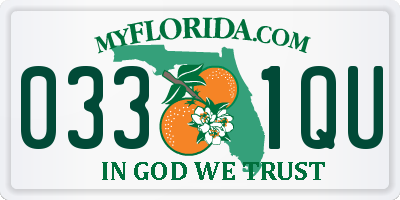 FL license plate 0331QU