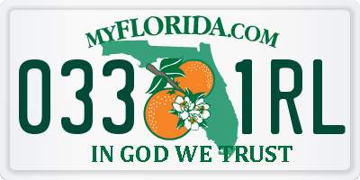 FL license plate 0331RL