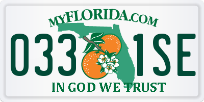 FL license plate 0331SE