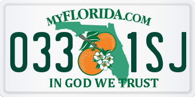 FL license plate 0331SJ