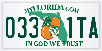 FL license plate 0331TA
