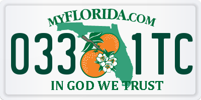 FL license plate 0331TC