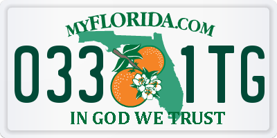 FL license plate 0331TG