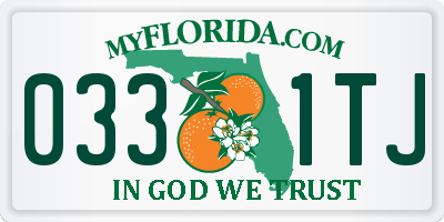 FL license plate 0331TJ