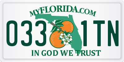 FL license plate 0331TN