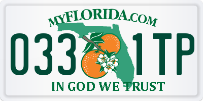 FL license plate 0331TP
