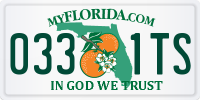 FL license plate 0331TS