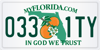FL license plate 0331TY