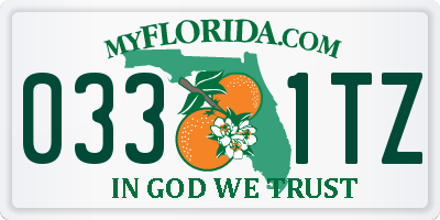 FL license plate 0331TZ