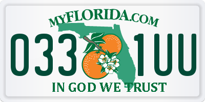 FL license plate 0331UU