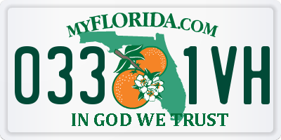 FL license plate 0331VH