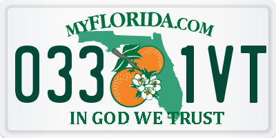 FL license plate 0331VT