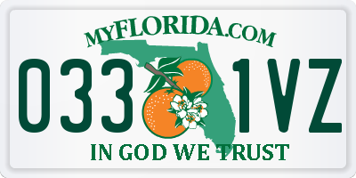 FL license plate 0331VZ