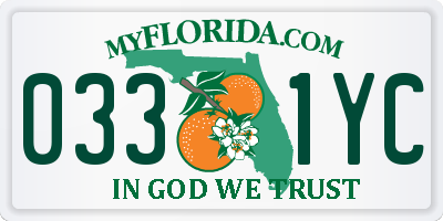 FL license plate 0331YC