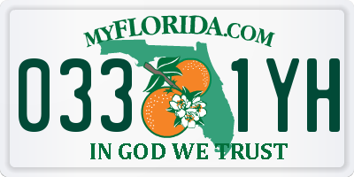 FL license plate 0331YH