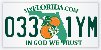 FL license plate 0331YM