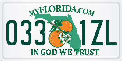 FL license plate 0331ZL