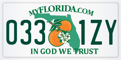 FL license plate 0331ZY
