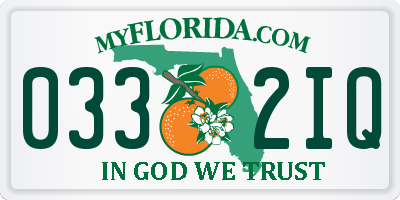 FL license plate 0332IQ
