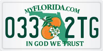 FL license plate 0332TG