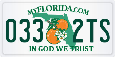 FL license plate 0332TS