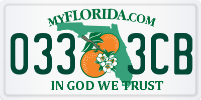 FL license plate 0333CB