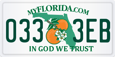 FL license plate 0333EB