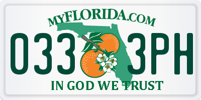 FL license plate 0333PH
