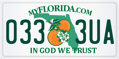 FL license plate 0333UA