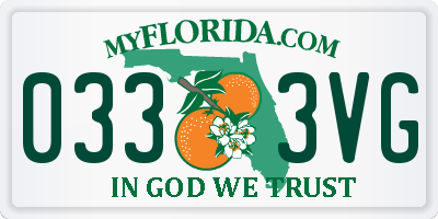 FL license plate 0333VG