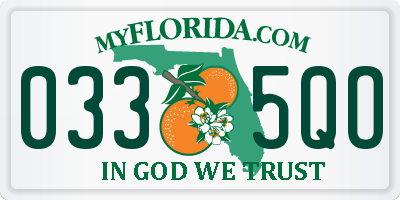FL license plate 0335QO