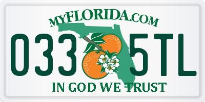 FL license plate 0335TL