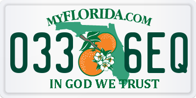 FL license plate 0336EQ