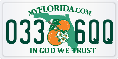 FL license plate 0336QQ