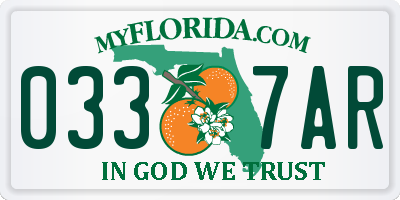FL license plate 0337AR