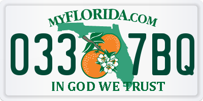 FL license plate 0337BQ