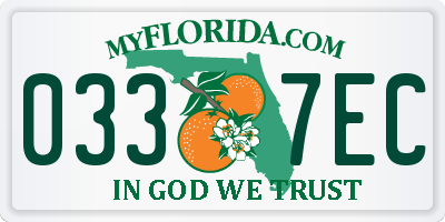 FL license plate 0337EC
