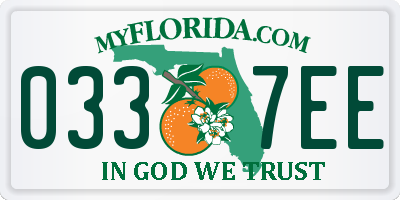 FL license plate 0337EE