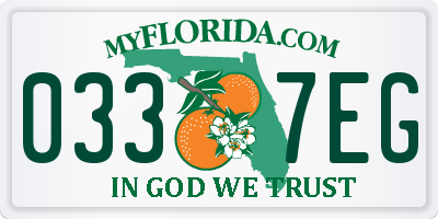 FL license plate 0337EG