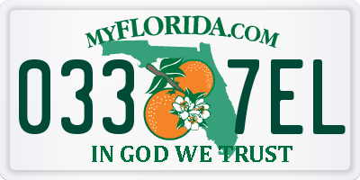 FL license plate 0337EL