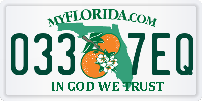 FL license plate 0337EQ