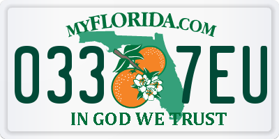 FL license plate 0337EU