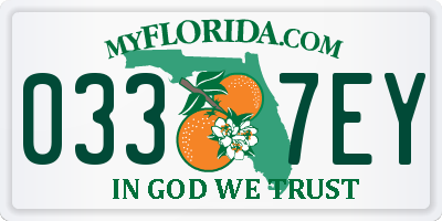 FL license plate 0337EY