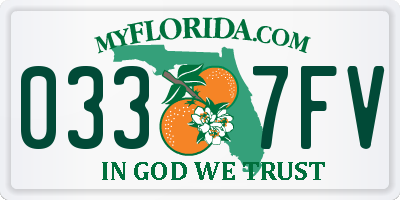 FL license plate 0337FV