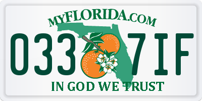 FL license plate 0337IF