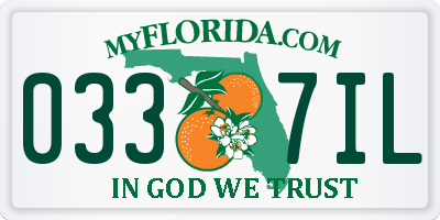 FL license plate 0337IL