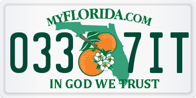 FL license plate 0337IT