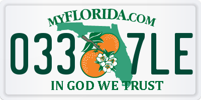 FL license plate 0337LE